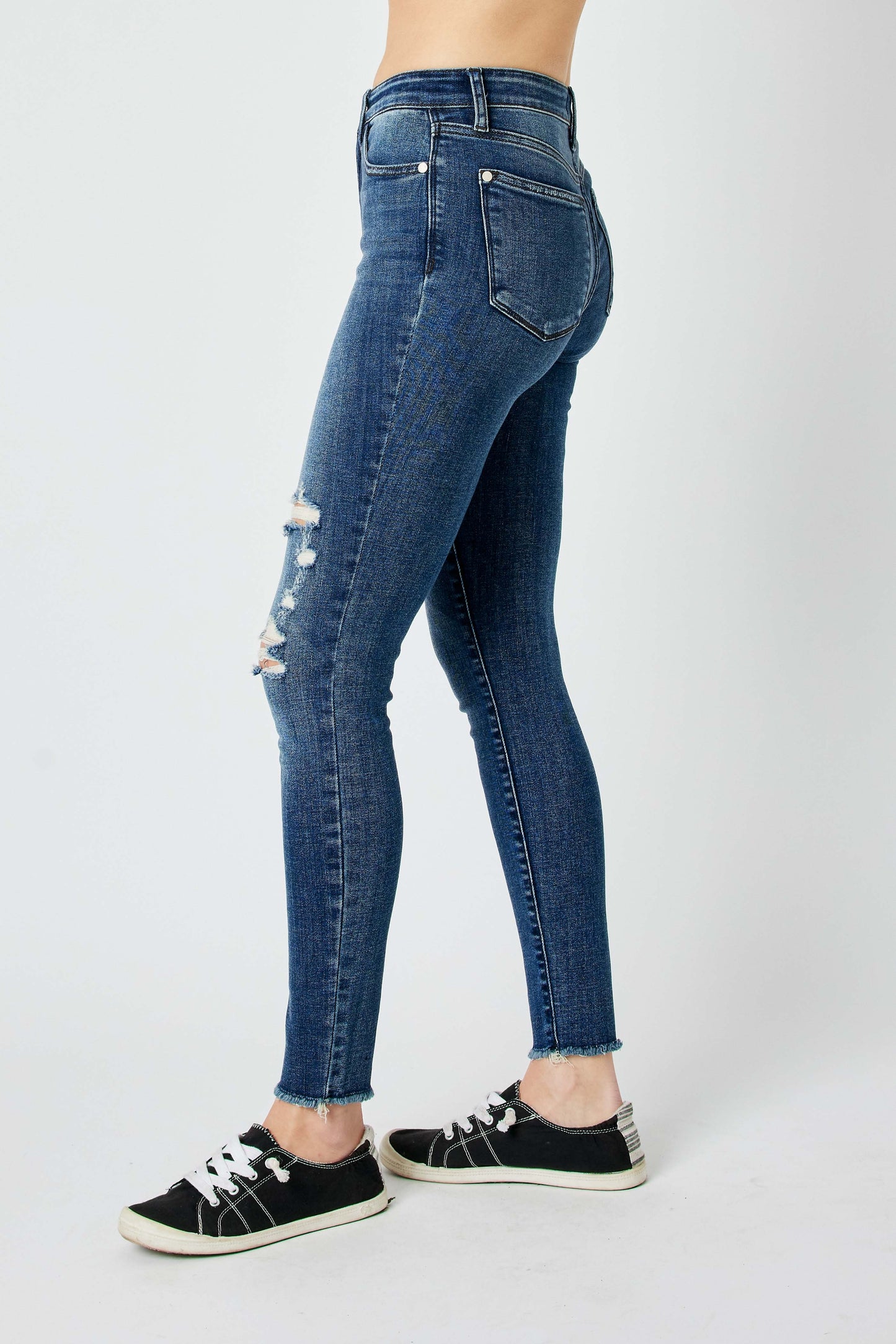 Judy Blue | High Waist Skinny w/ Destroy