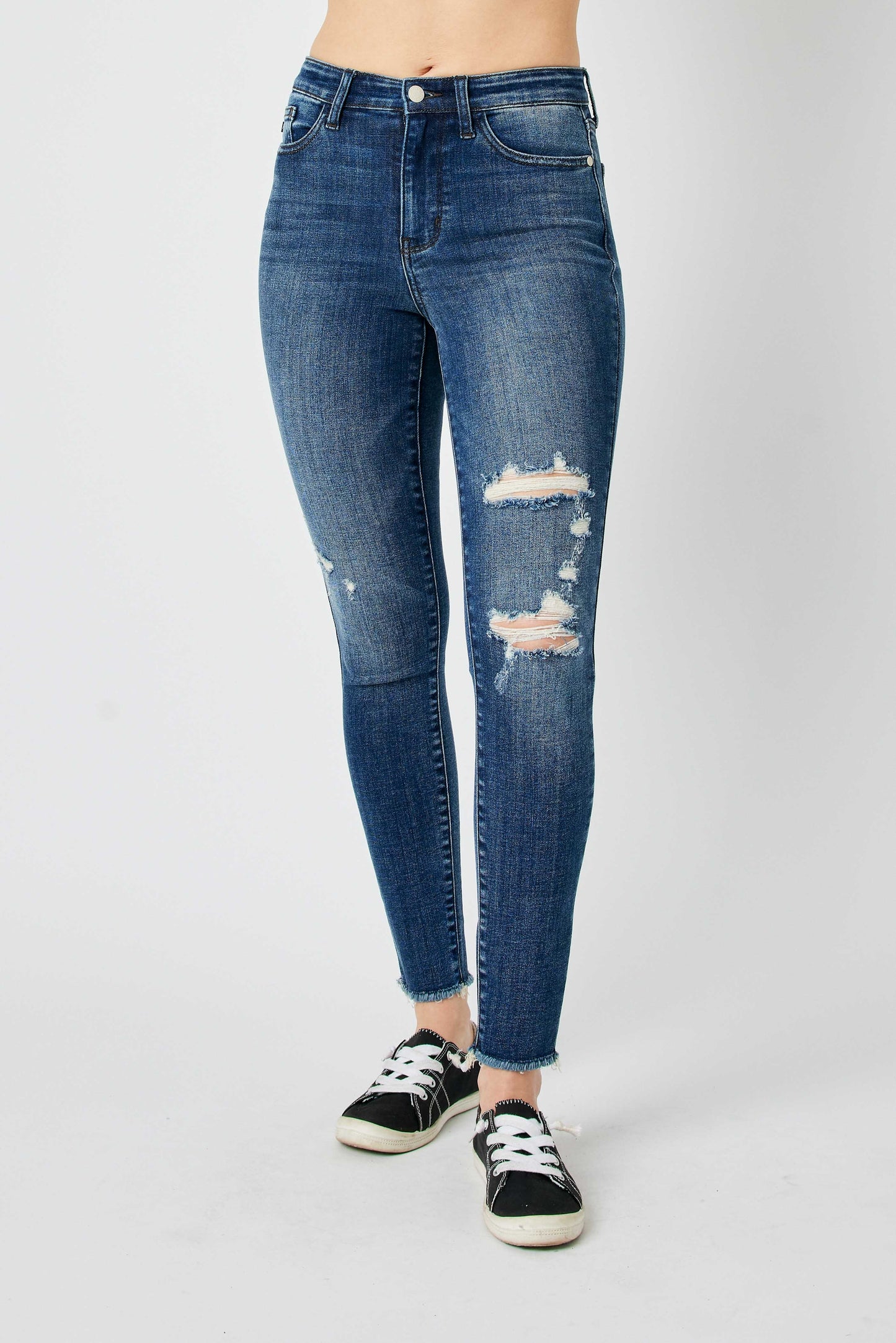 Judy Blue | High Waist Skinny w/ Destroy