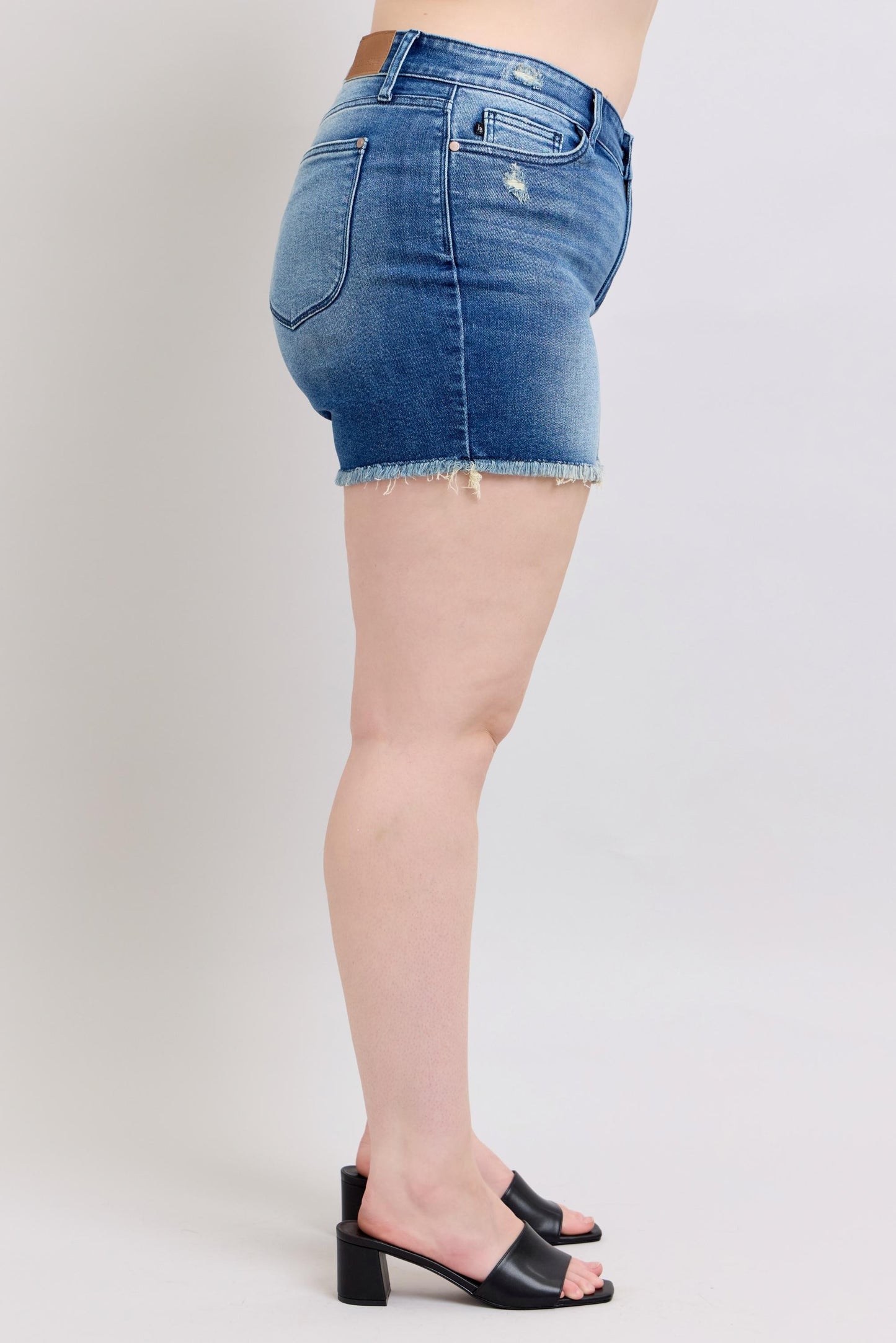 Judy Blues High Waist V-Front Shorts w shield pockets