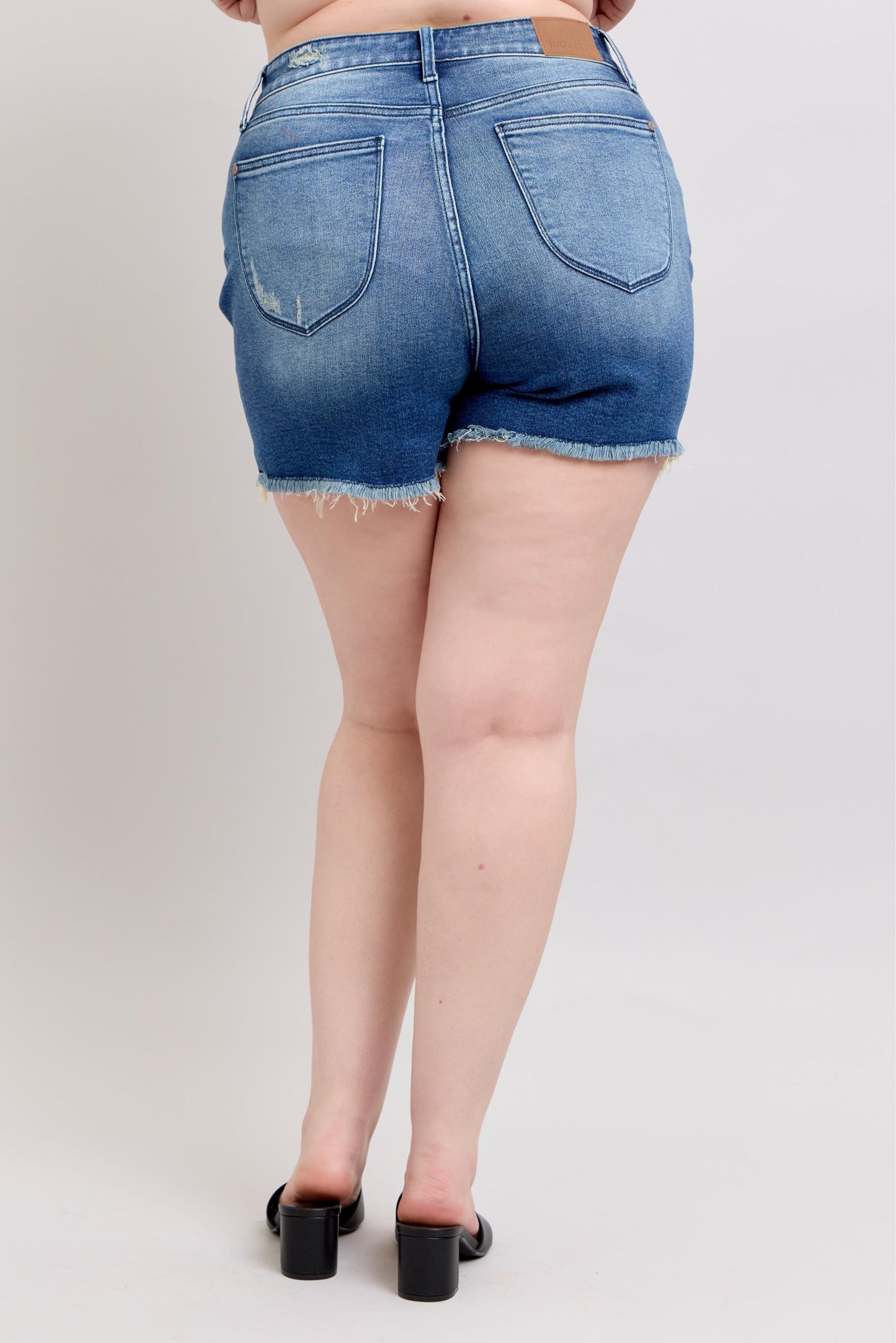 Judy Blues High Waist V-Front Shorts w shield pockets