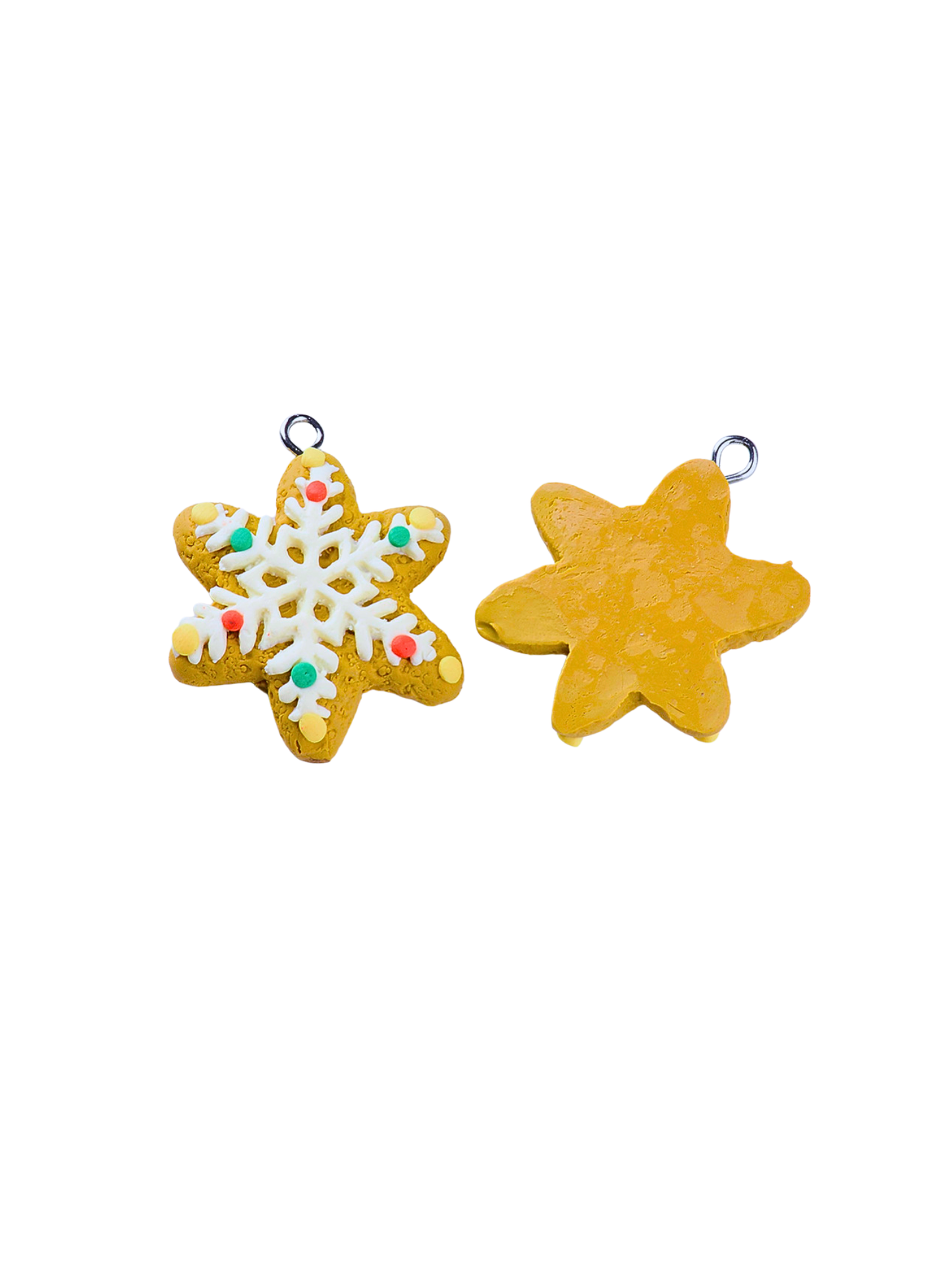 Snowflake Cookie Lanyard charm