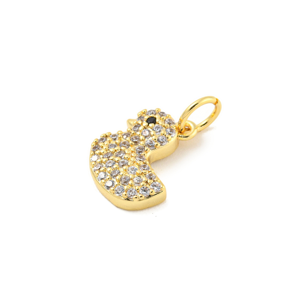 *Gold Rubber Duck Charm