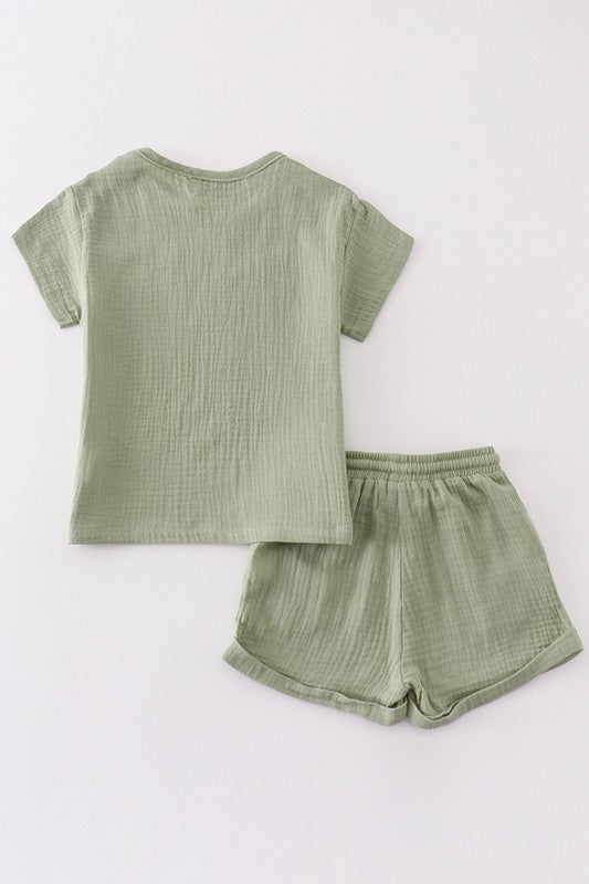 Sage Muslin Set