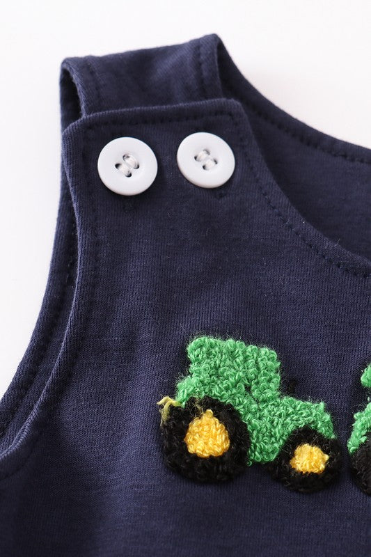 Tractor French Knot Bloomer Set