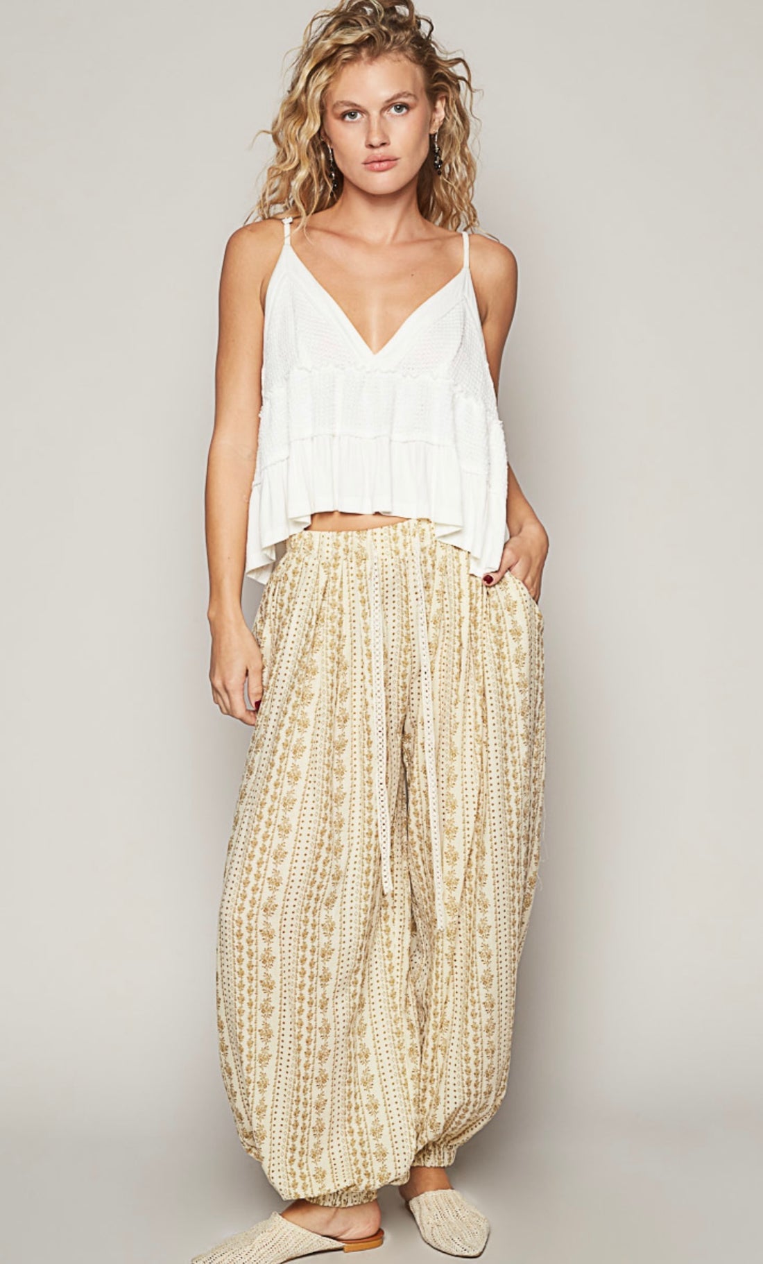POL Khaki Sand, BOHO Joggers