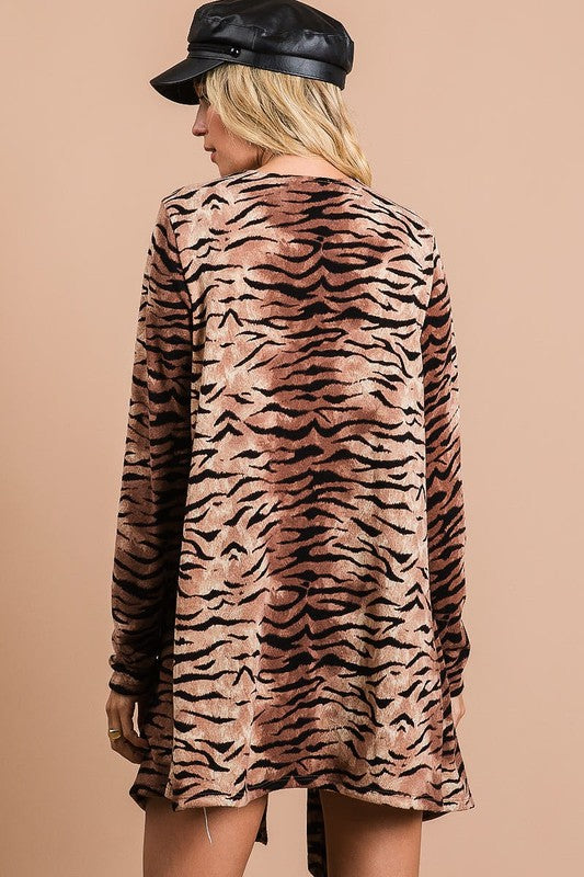 22 BIBI Wild Leopard Knit Cardigan