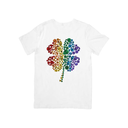 Rainbow Gem Stone Clover