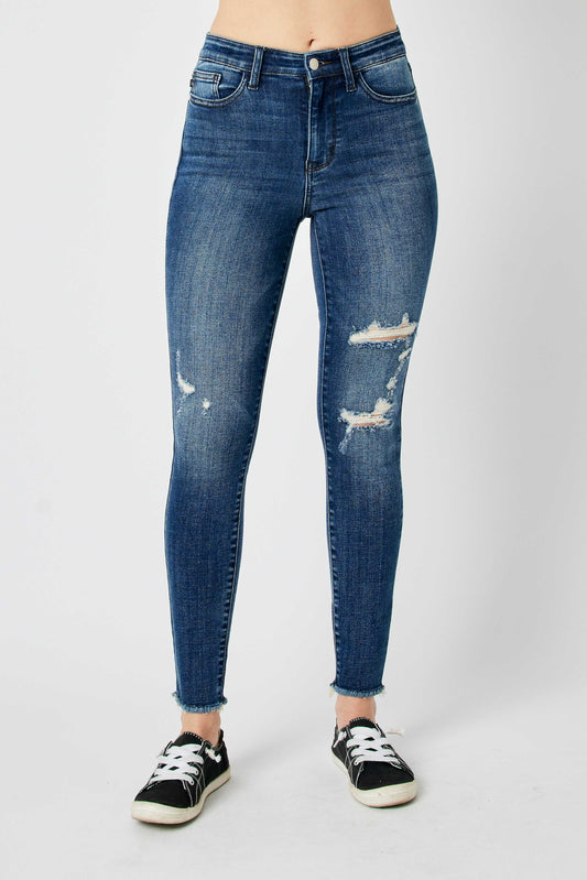 Judy Blue | High Waist Skinny w/ Destroy