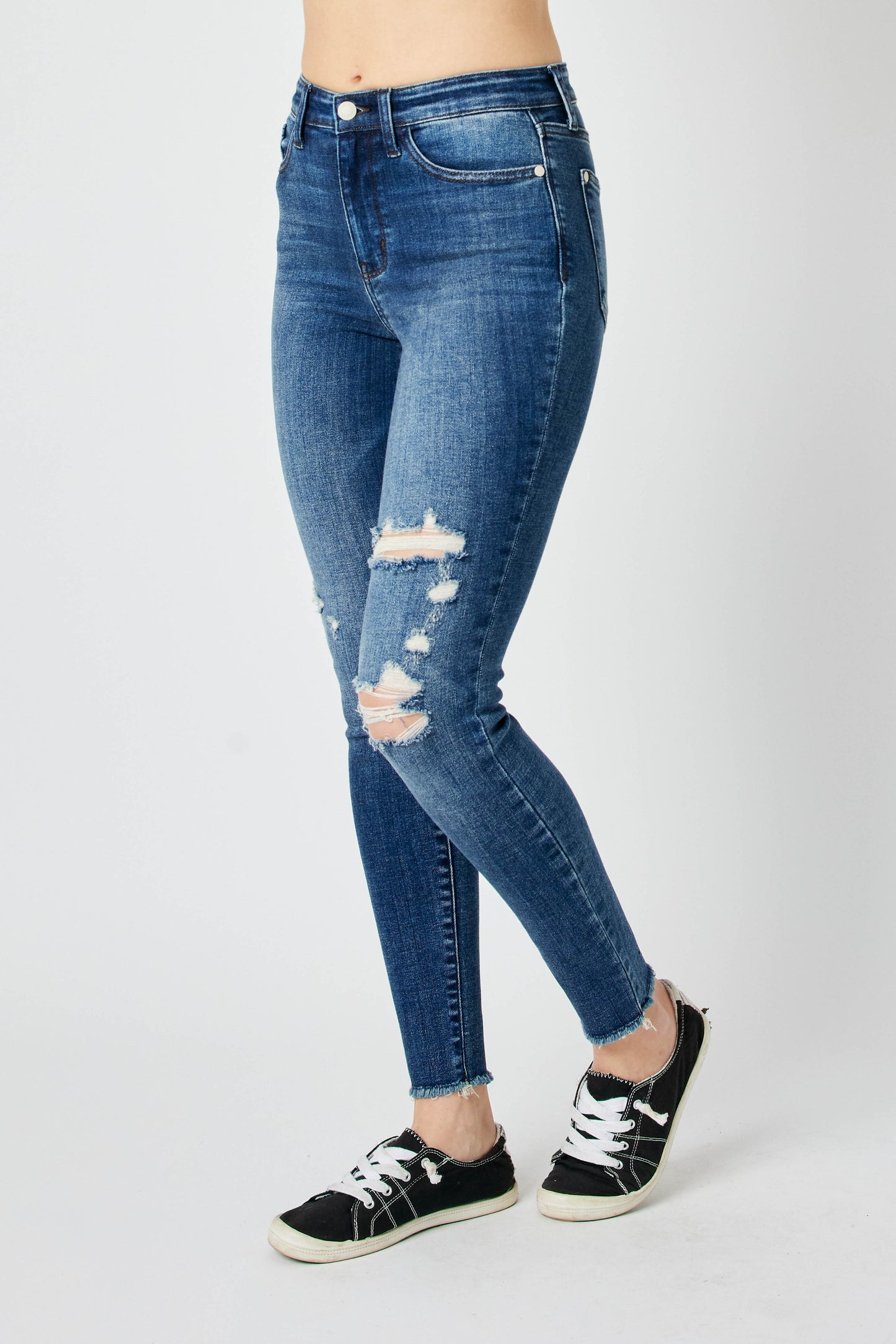 Judy Blue | High Waist Skinny w/ Destroy