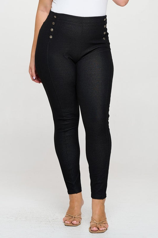 Women's High-Waisted Straight Legging Sailor Pant 105