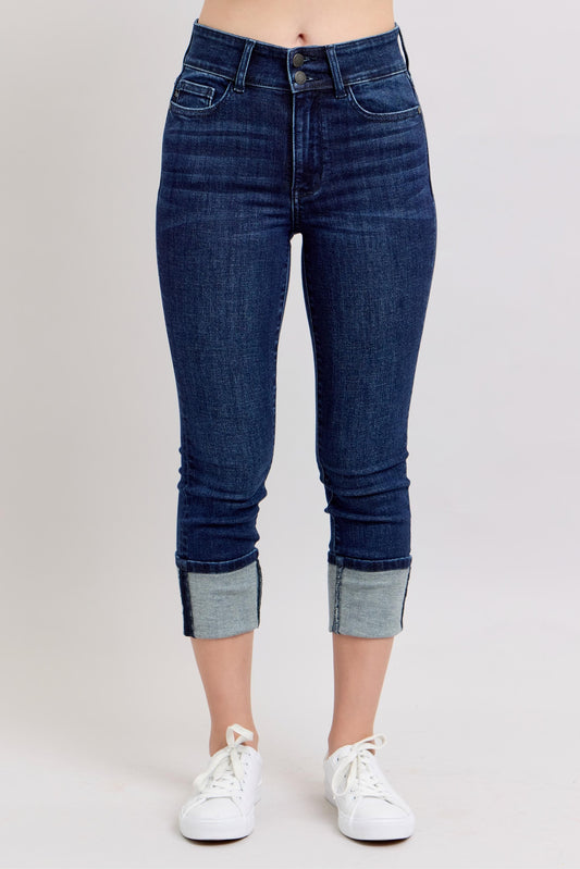 Judy Blues HW Double Waist Band Capri
