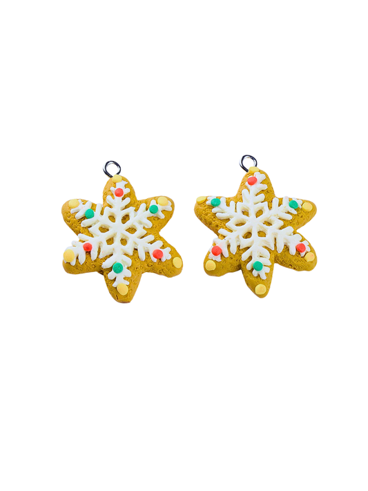 Snowflake Cookie Lanyard charm