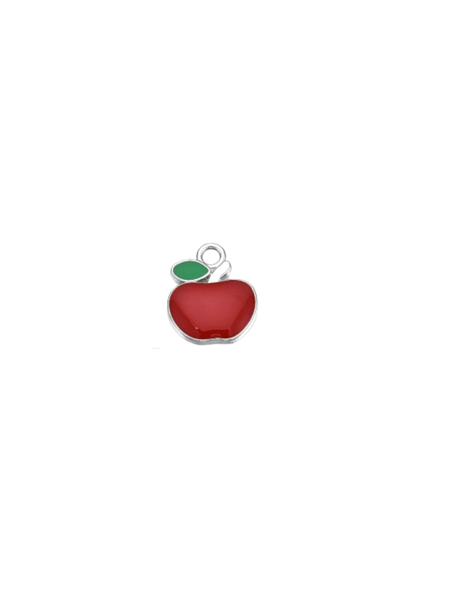 Silver An Apple a Day Charm