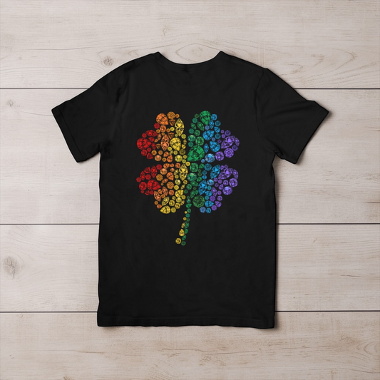Rainbow Gem Stone Clover
