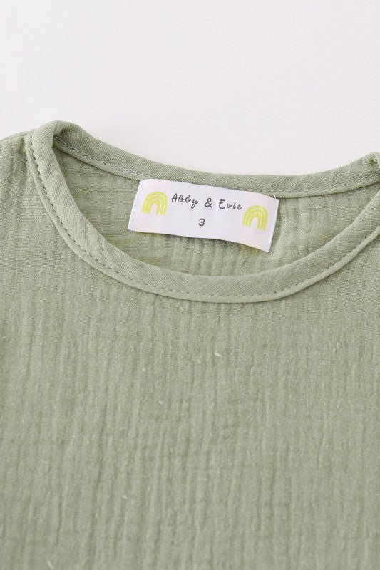 Sage Muslin Set