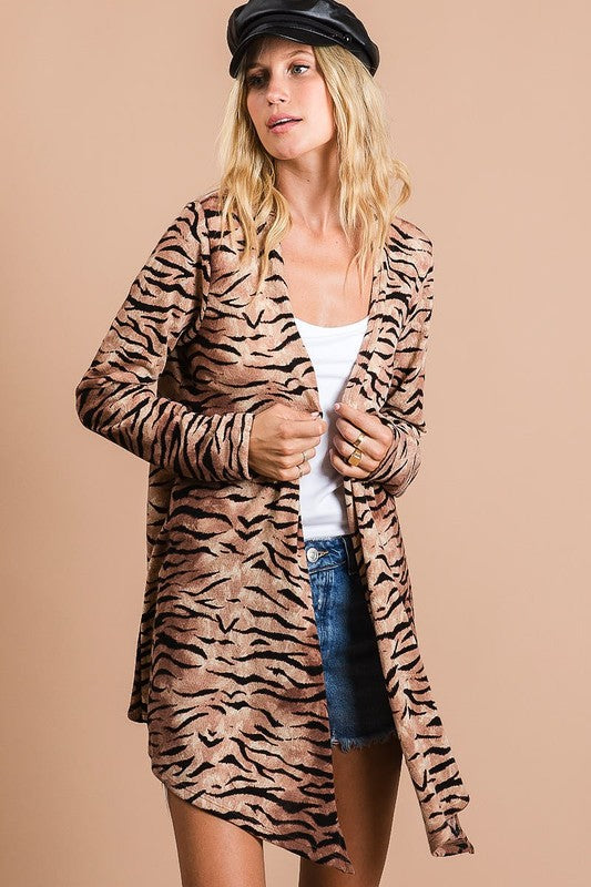 22 BIBI Wild Leopard Knit Cardigan